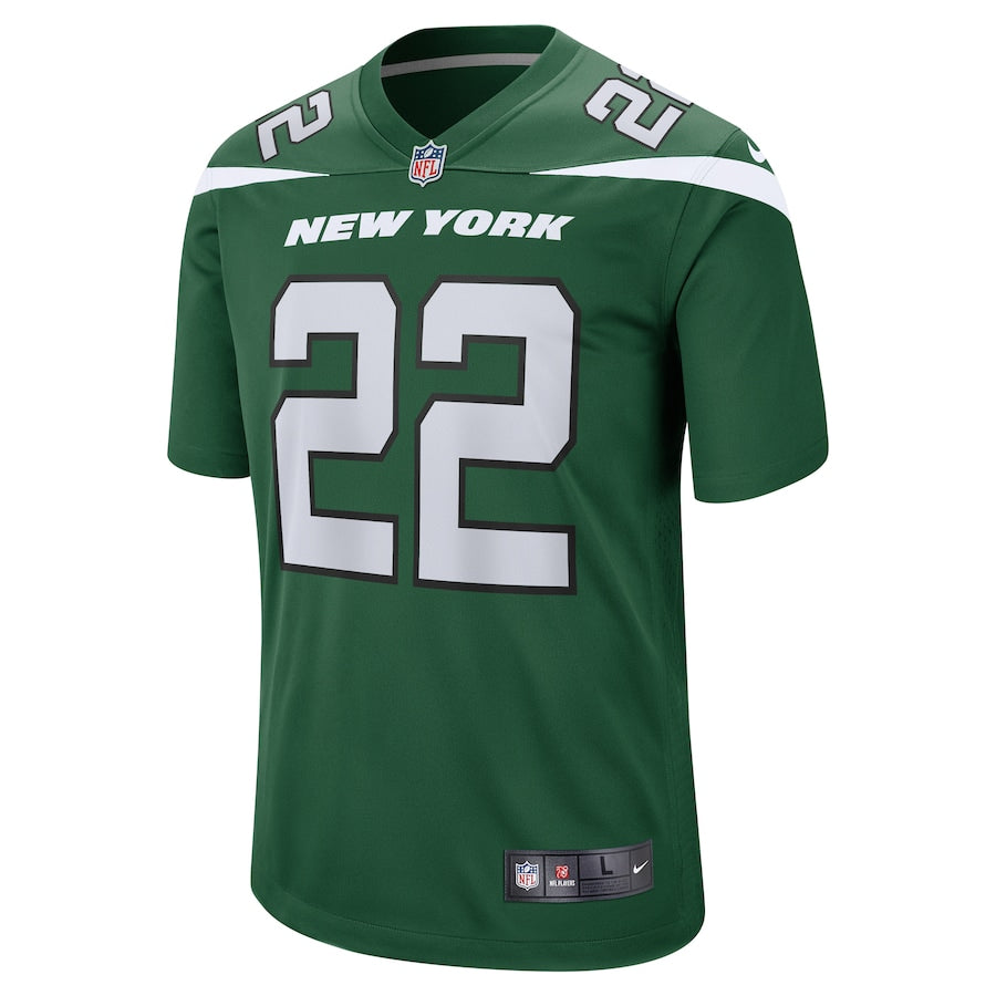 New York Jets Lamical Perine Gotham NFL jersey front view