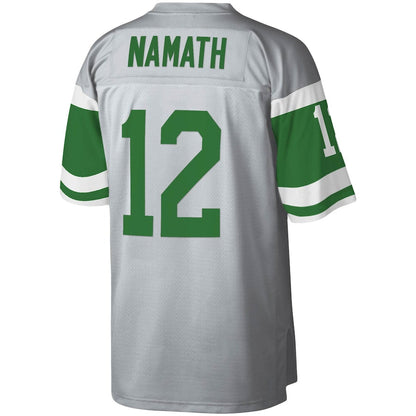New York Jets Joe Namath Platinum 100 Legacy NFL jersey front view
