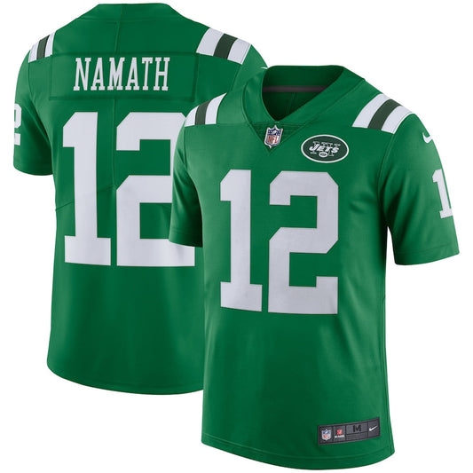 New York Jets Joe Namath NFL jersey front view