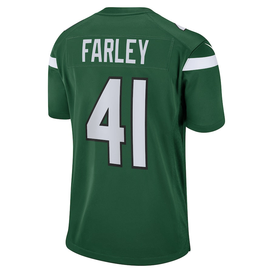 New York Jets Matthias Farley Gotham NFL jersey front view