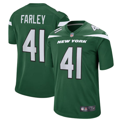 New York Jets Matthias Farley Gotham NFL jersey front view