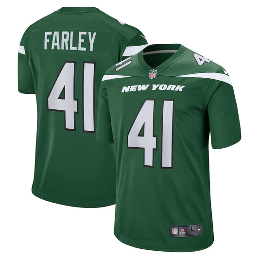 New York Jets Matthias Farley Gotham NFL jersey front view