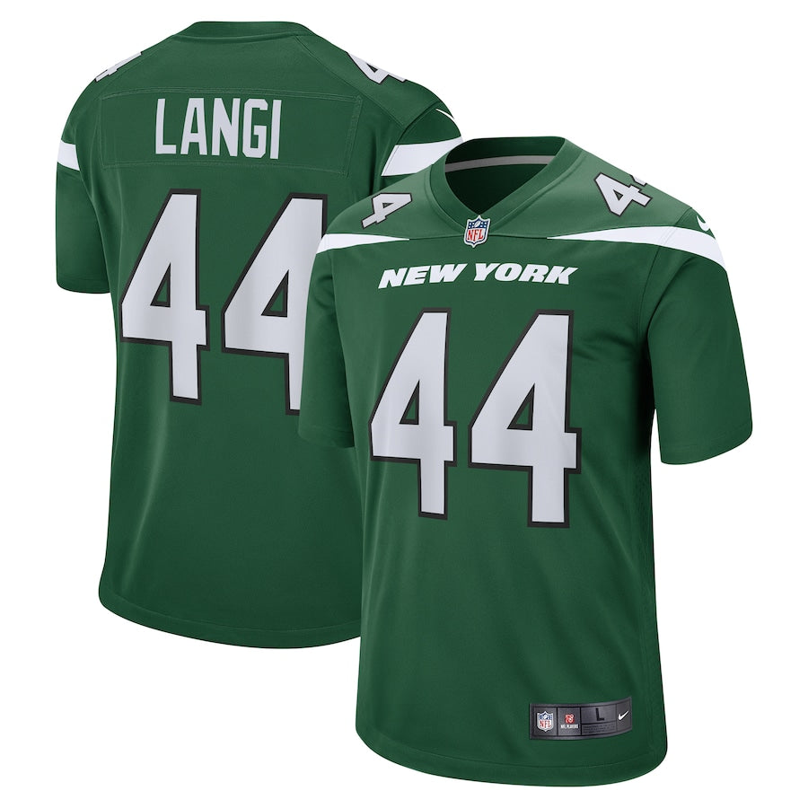 New York Jets Harvey Langi Gotham NFL jersey front view