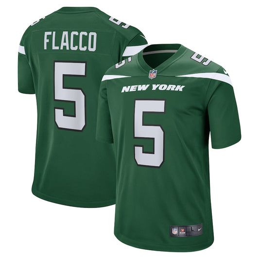 New York Jets Joe Flacco Gotham NFL jersey front view