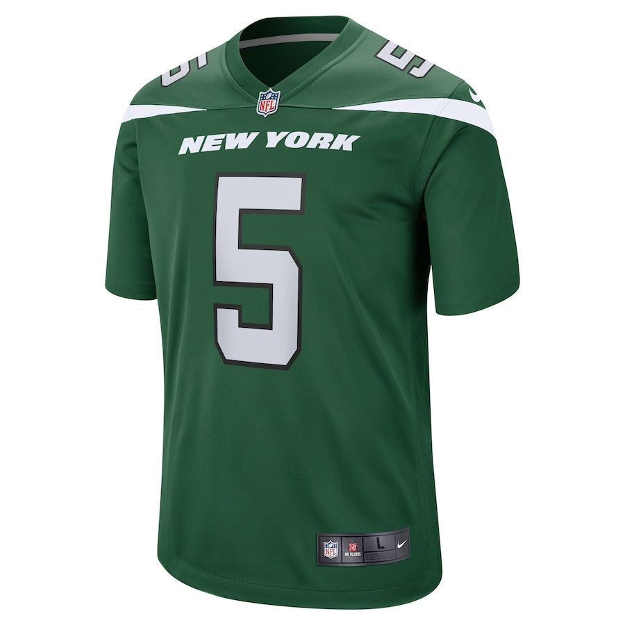 New York Jets Joe Flacco Gotham NFL jersey front view