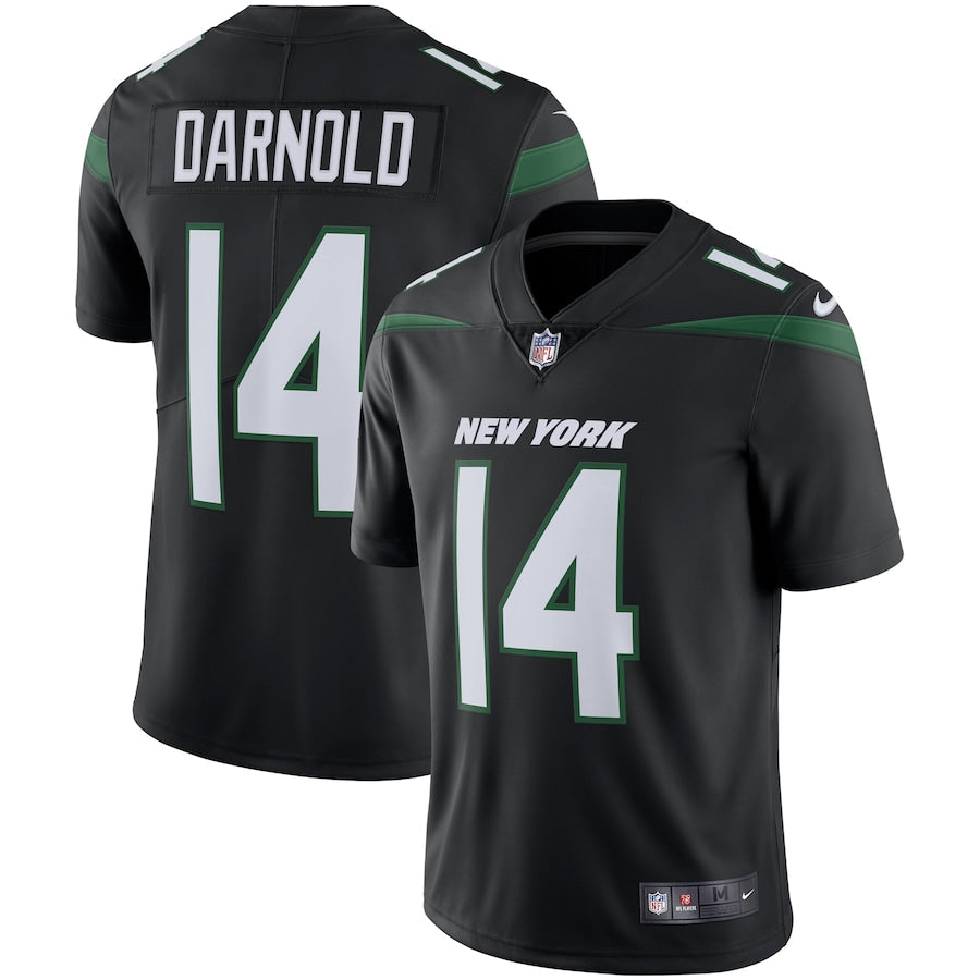 New York Jets Sam Darnold Stealth NFL jersey front view
