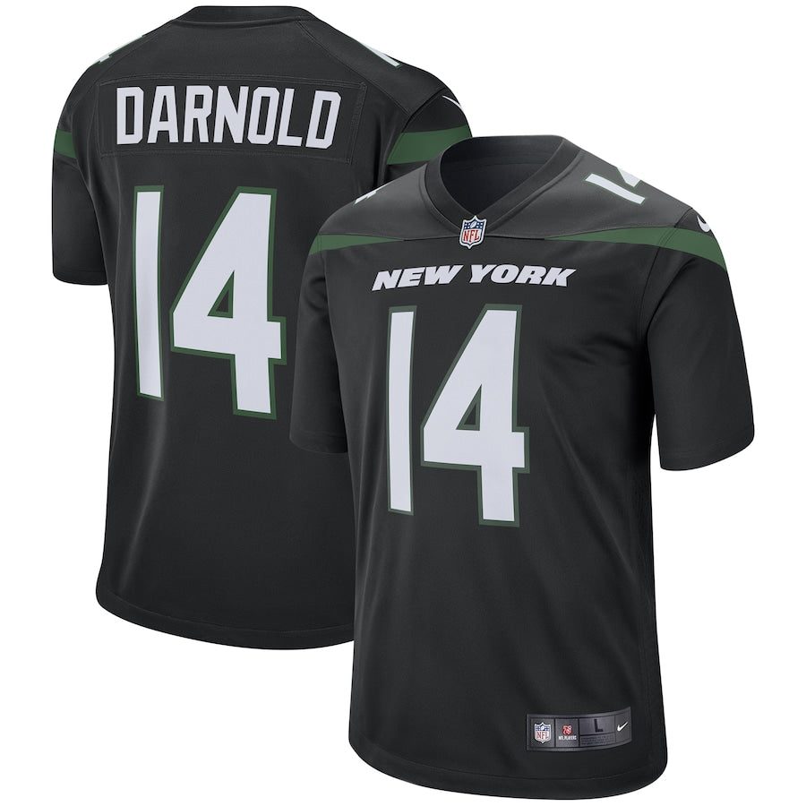New York Jets Sam Darnold Stealth 7 NFL jersey front view