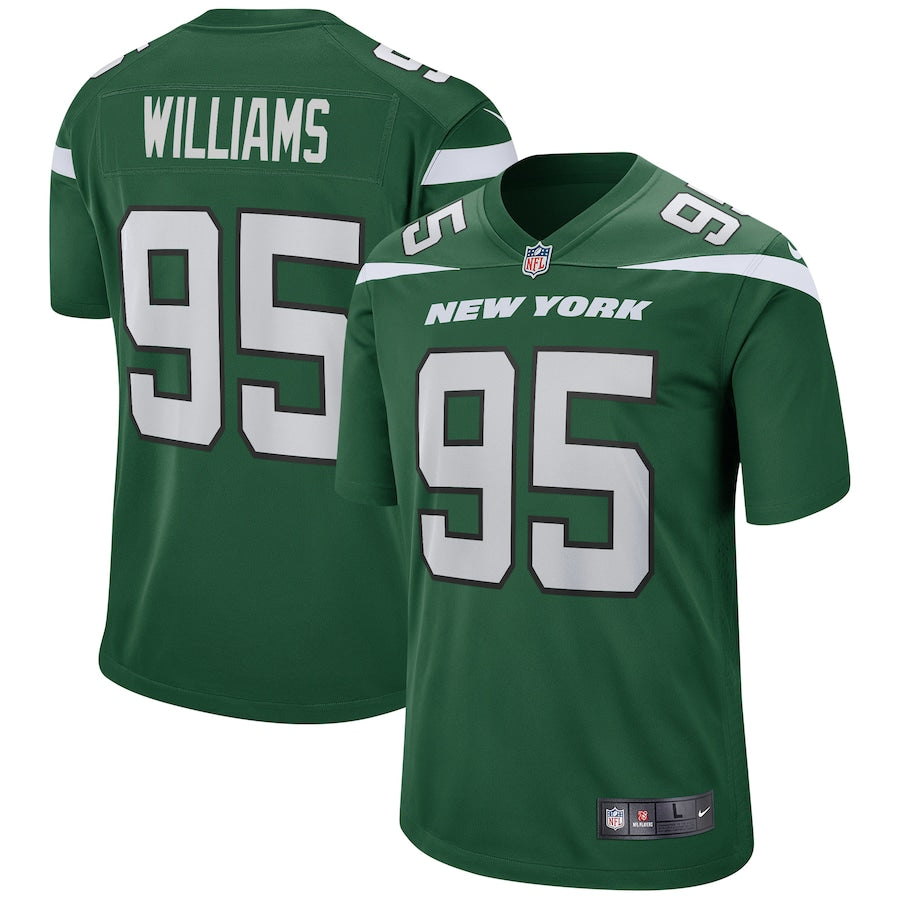 New York Jets Quinnen Williams Gotham NFL jersey front view