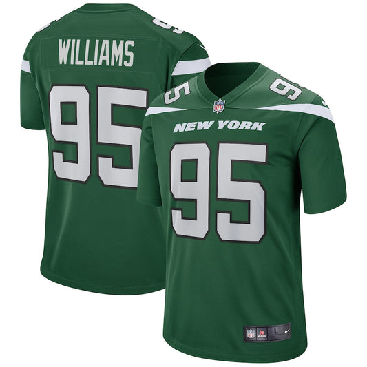 New York Jets Quinnen Williams Gotham NFL jersey front view