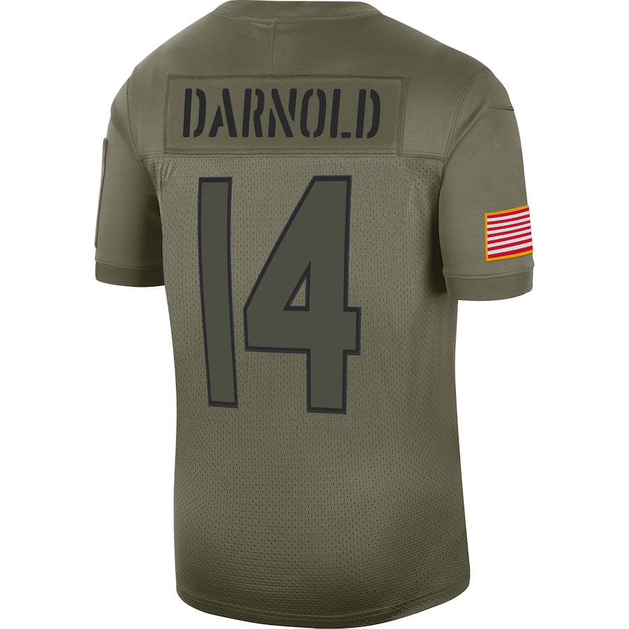 New York Jets Sam Darnold Salute To Service NFL jersey front view