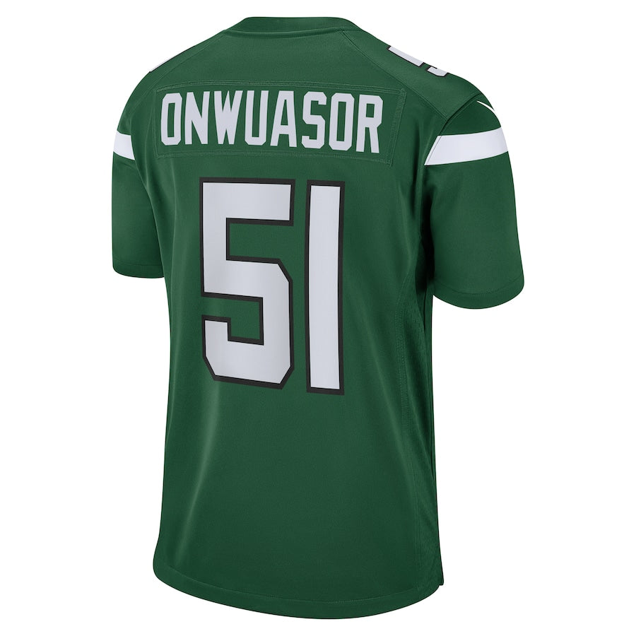 New York Jets Patrick Onwuasor Gotham NFL jersey front view