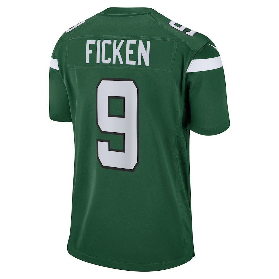 New York Jets Sam Ficken Gotham NFL jersey front view