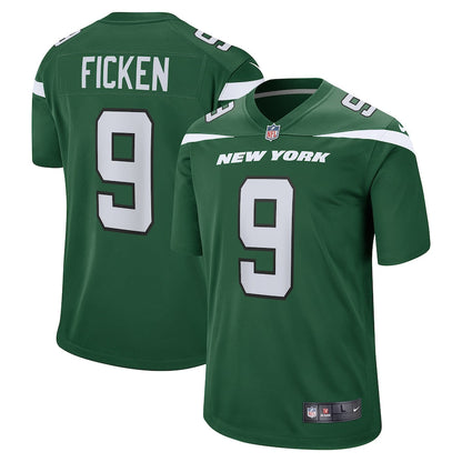 New York Jets Sam Ficken Gotham NFL jersey front view