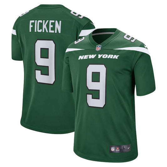 New York Jets Sam Ficken Gotham NFL jersey front view