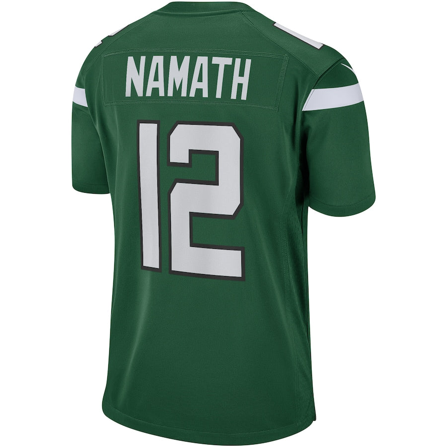 New York Jets Joe Namath Gotham NFL jersey front view