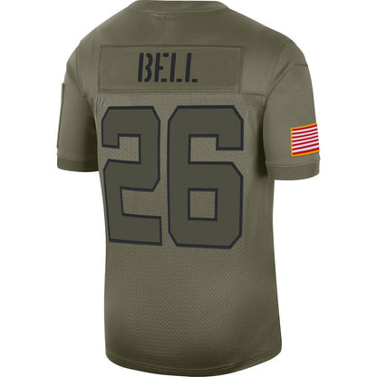 New York Jets Leveon Bell Salute To Service NFL jersey front view