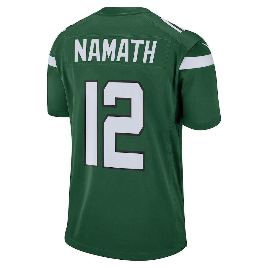 New York Jets Joe Namath Gotham NFL jersey front view