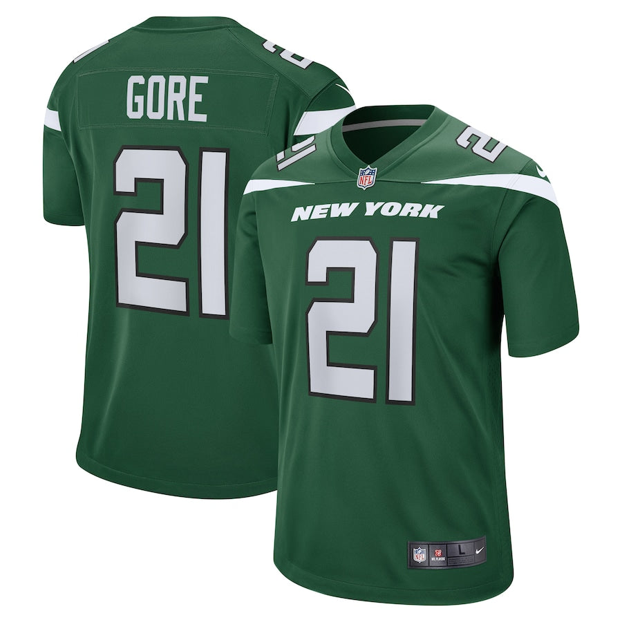 New York Jets Frank Gore Gotham NFL jersey front view