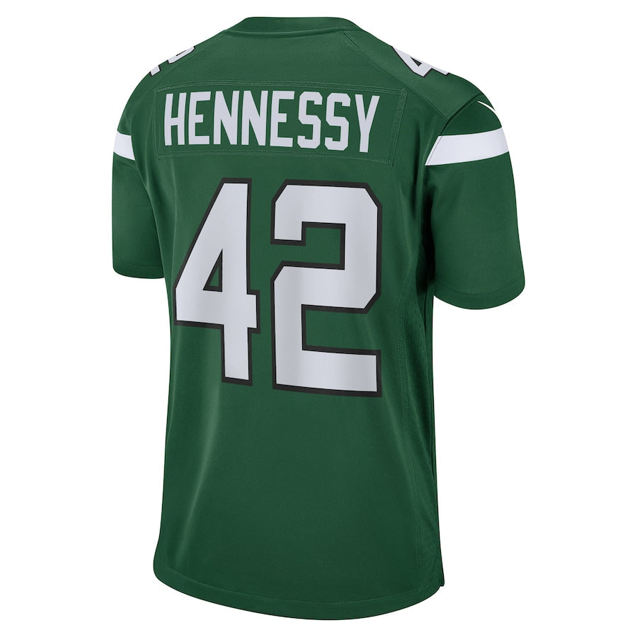New York Jets Thomas Hennessy Gotham NFL jersey front view