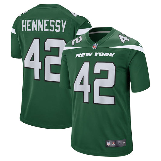 New York Jets Thomas Hennessy Gotham NFL jersey front view