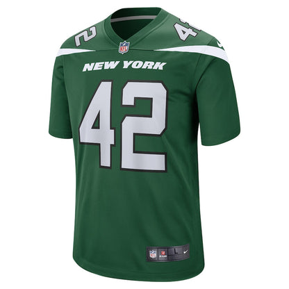 New York Jets Thomas Hennessy Gotham NFL jersey front view