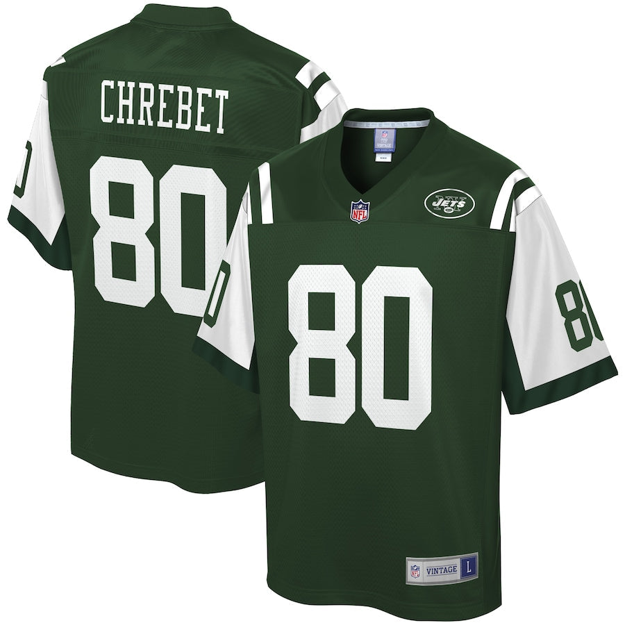 New York Jets Wayne Chrebet NFL jersey front view
