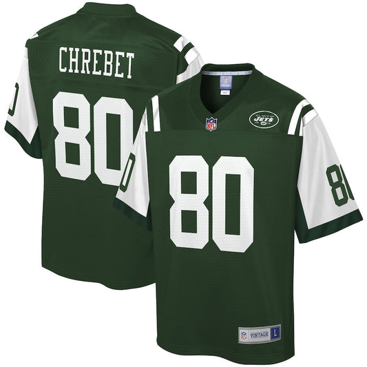 New York Jets Wayne Chrebet NFL jersey front view