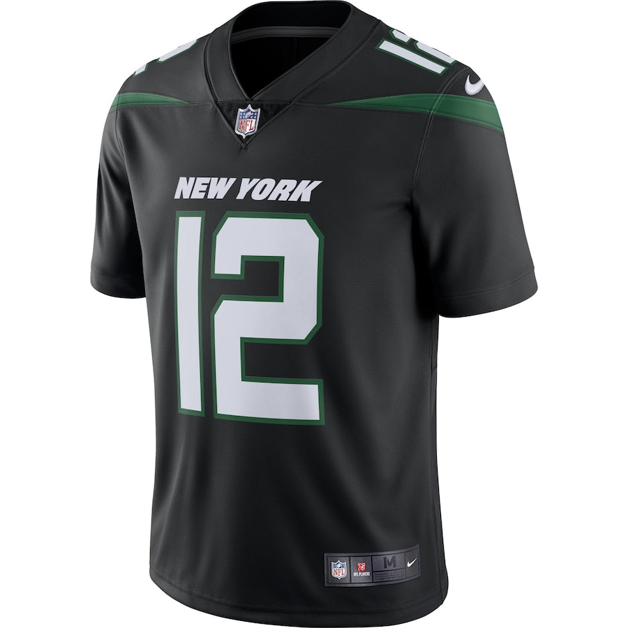 New York Jets Joe Namath Stealth NFL jersey front view