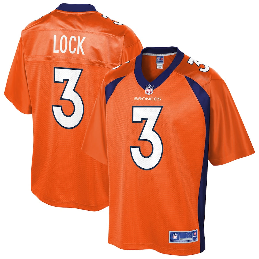 Denver Broncos Drew Lock 295 NFL jersey front view