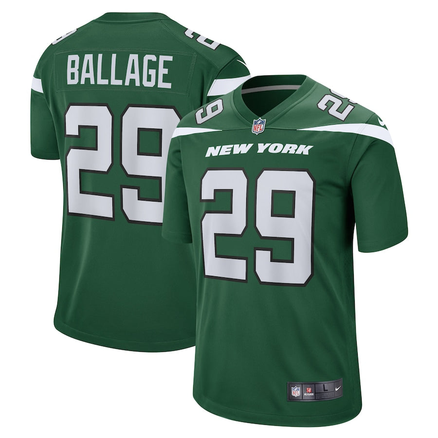 New York Jets Kalen Ballage Gotham 106 NFL jersey front view