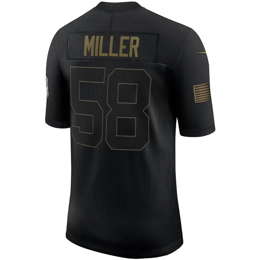 Denver Broncos Von Miller Salute To Service NFL jersey front view