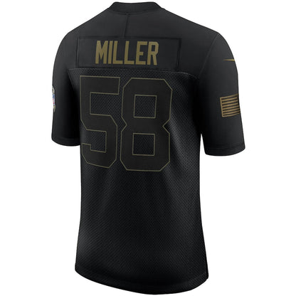 Denver Broncos Von Miller Salute To Service NFL jersey front view