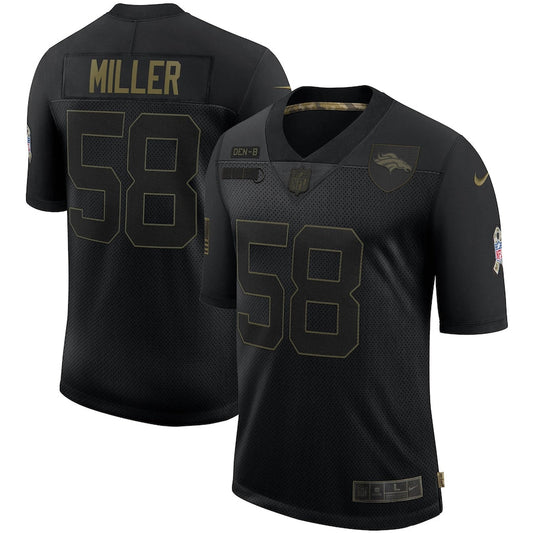 Denver Broncos Von Miller Salute To Service NFL jersey front view