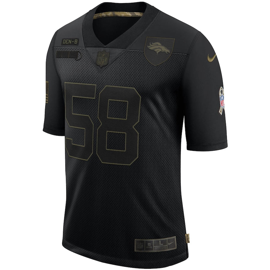 Denver Broncos Von Miller Salute To Service NFL jersey front view