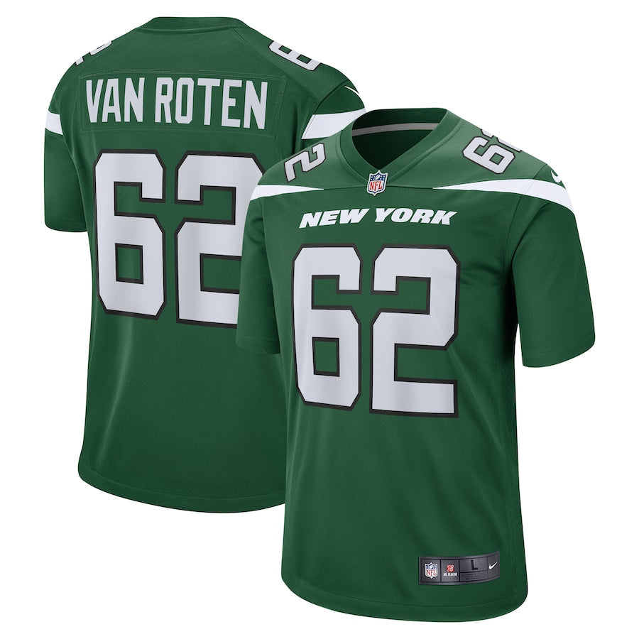 New York Jets Greg Van Roten Gotham 149 NFL jersey front view