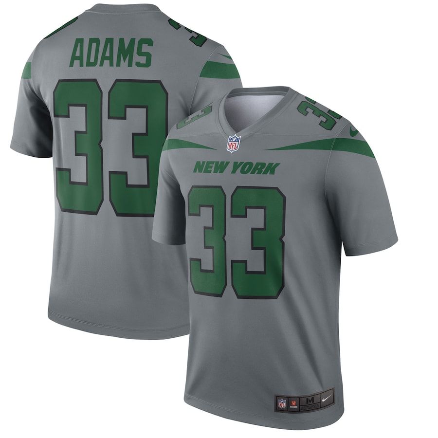 New York Jets Jamal Adams Inverted Legend 107 NFL jersey front view