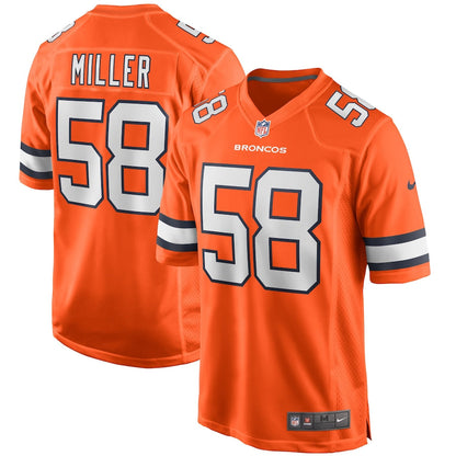 Denver Broncos Von Miller 254 NFL jersey front view