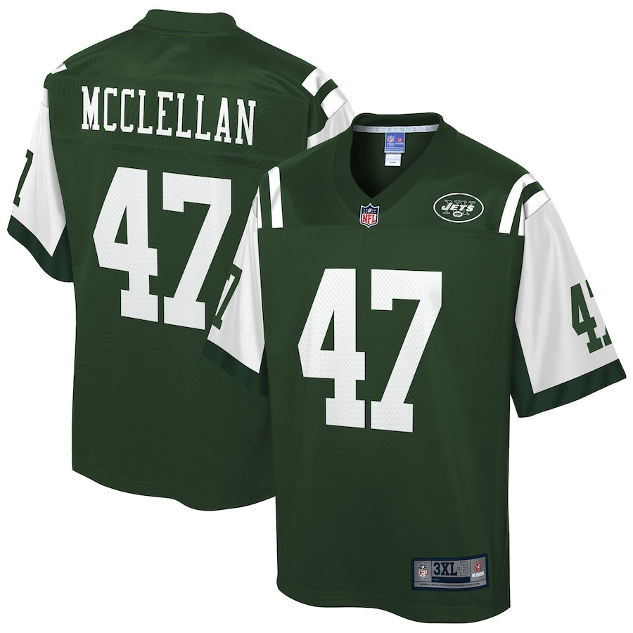 New York Jets Albert Mcclellan Gotham Big Tall NFL jersey front view