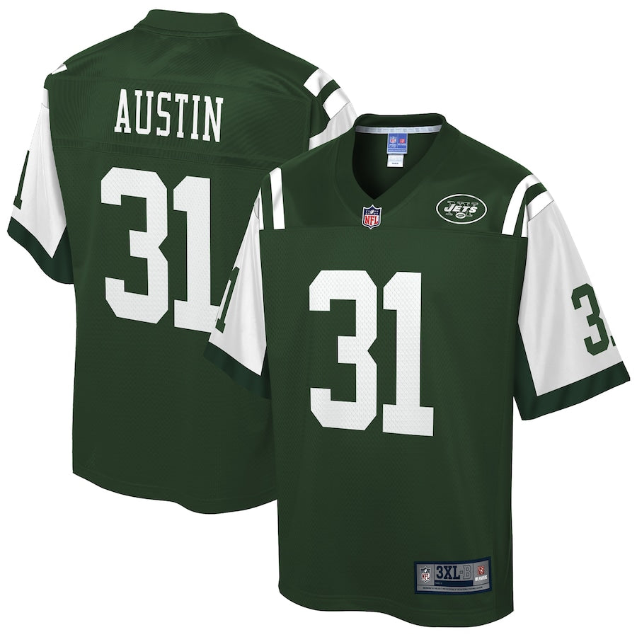 New York Jets Bless Austin Gotham Big Tall NFL jersey front view