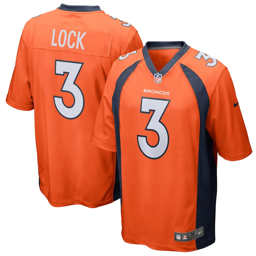 Denver Broncos Drew Lock 252 NFL jersey front view