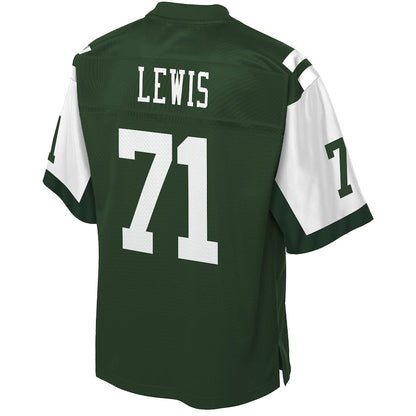 New York Jets Alex Lewis Gotham 129 NFL jersey front view