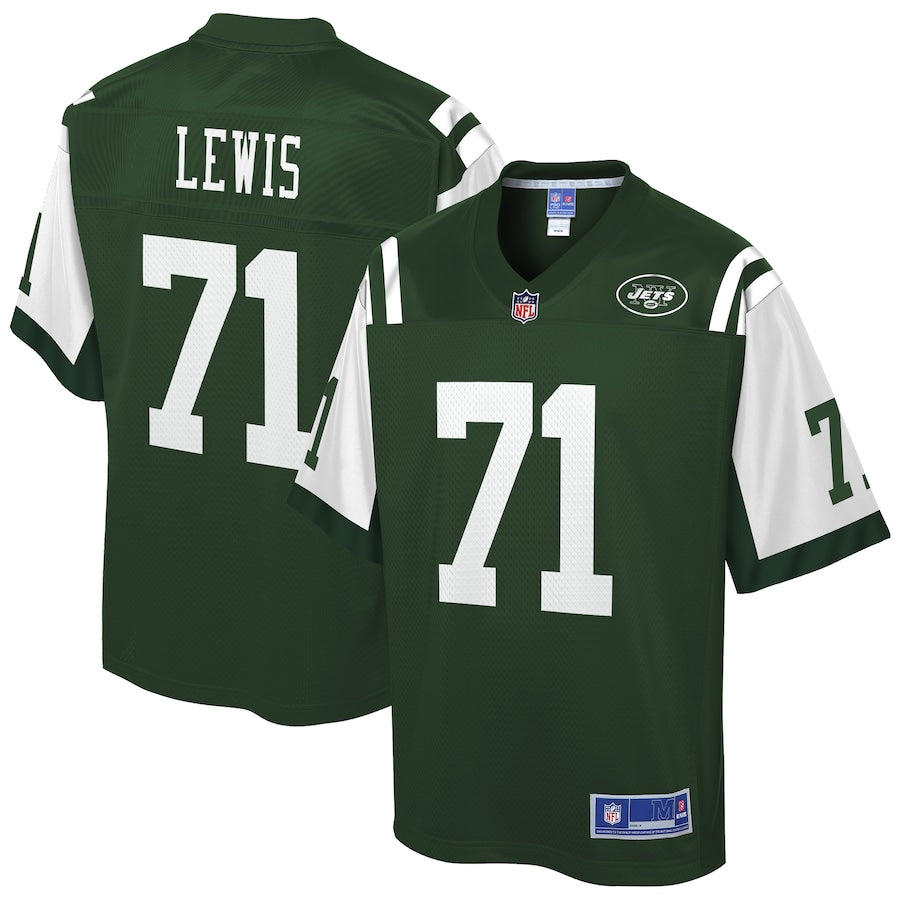 New York Jets Alex Lewis Gotham 129 NFL jersey front view