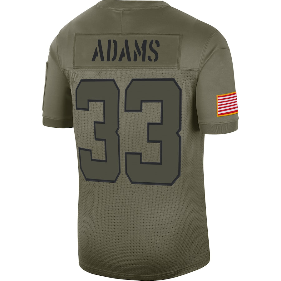 New York Jets Jamal Adams Salute To Service NFL jersey front view