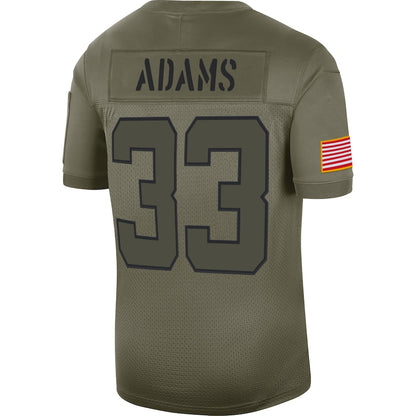 New York Jets Jamal Adams Salute To Service NFL jersey front view
