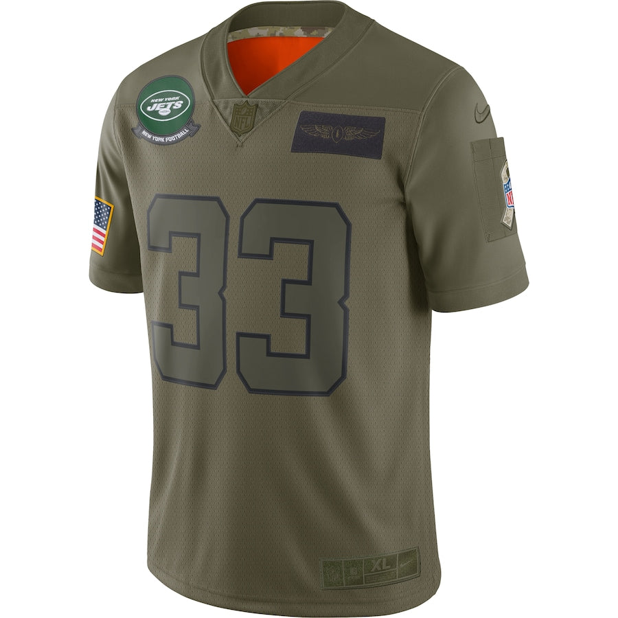 New York Jets Jamal Adams Salute To Service NFL jersey front view