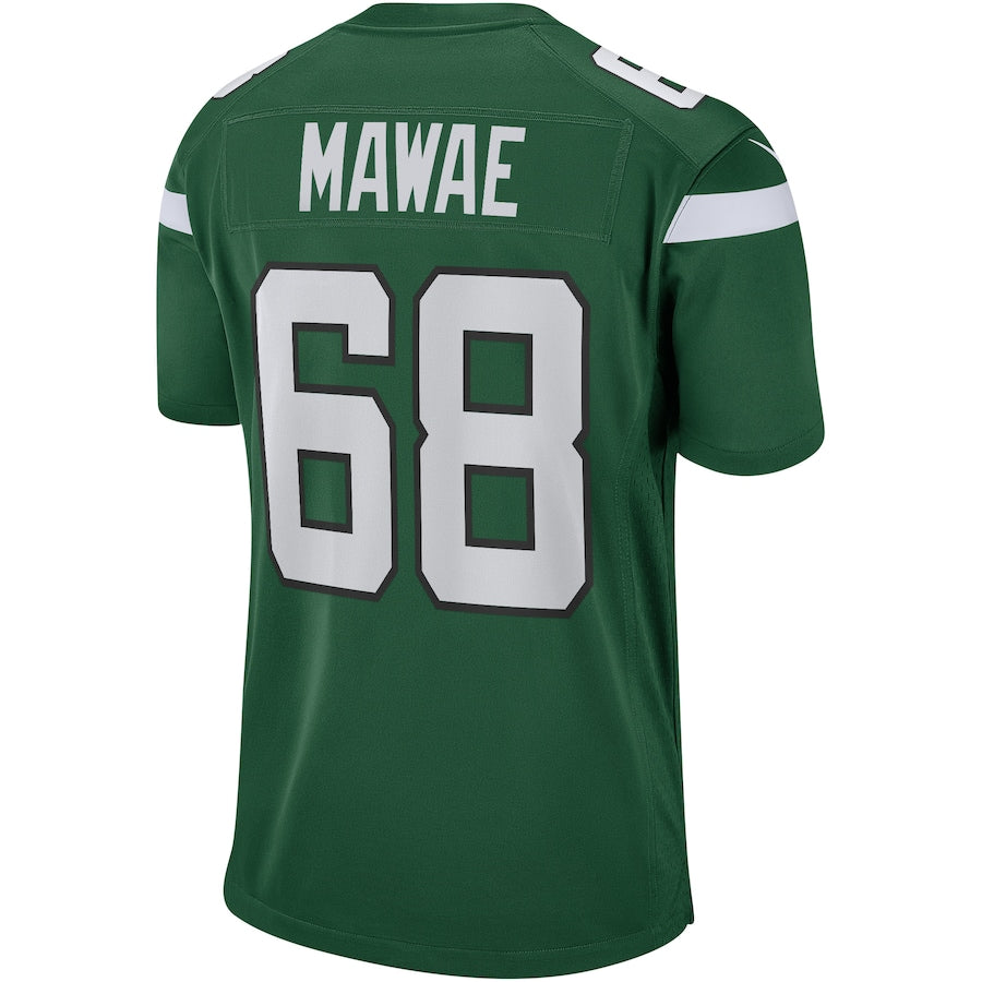 New York Jets Kevin Mawae Gotham 102 NFL jersey front view