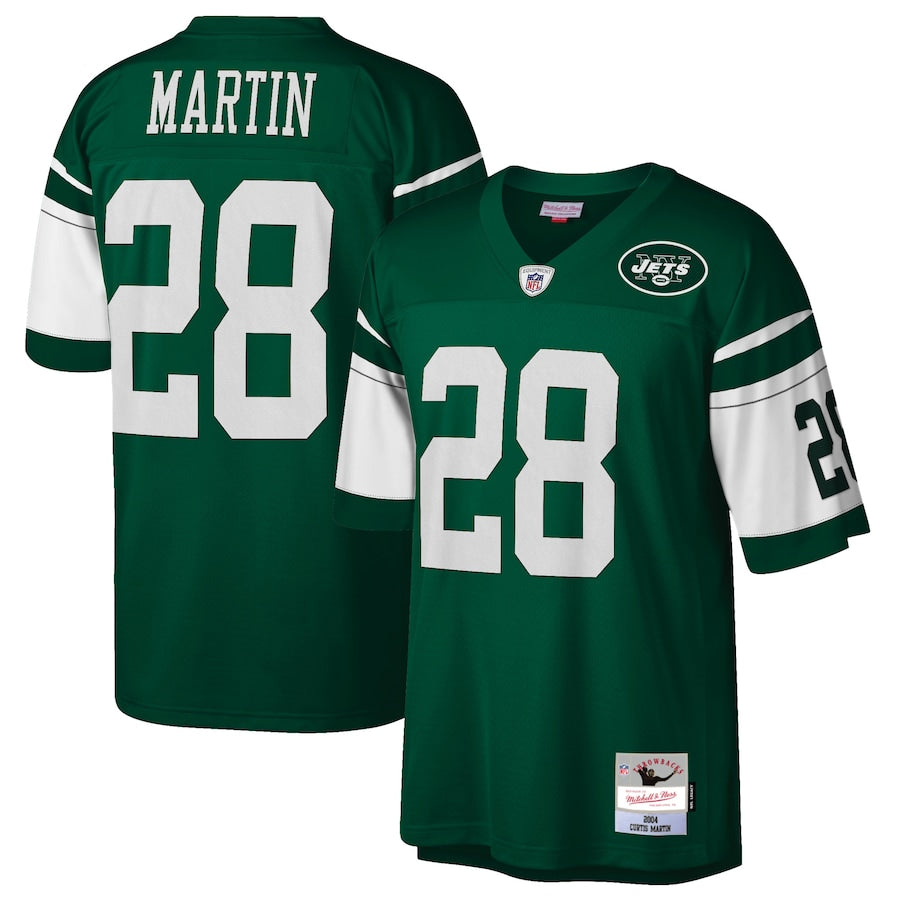 New York Jets Curtis Martin Legacy 117 NFL jersey front view