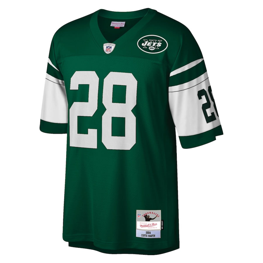 New York Jets Curtis Martin Legacy 117 NFL jersey front view