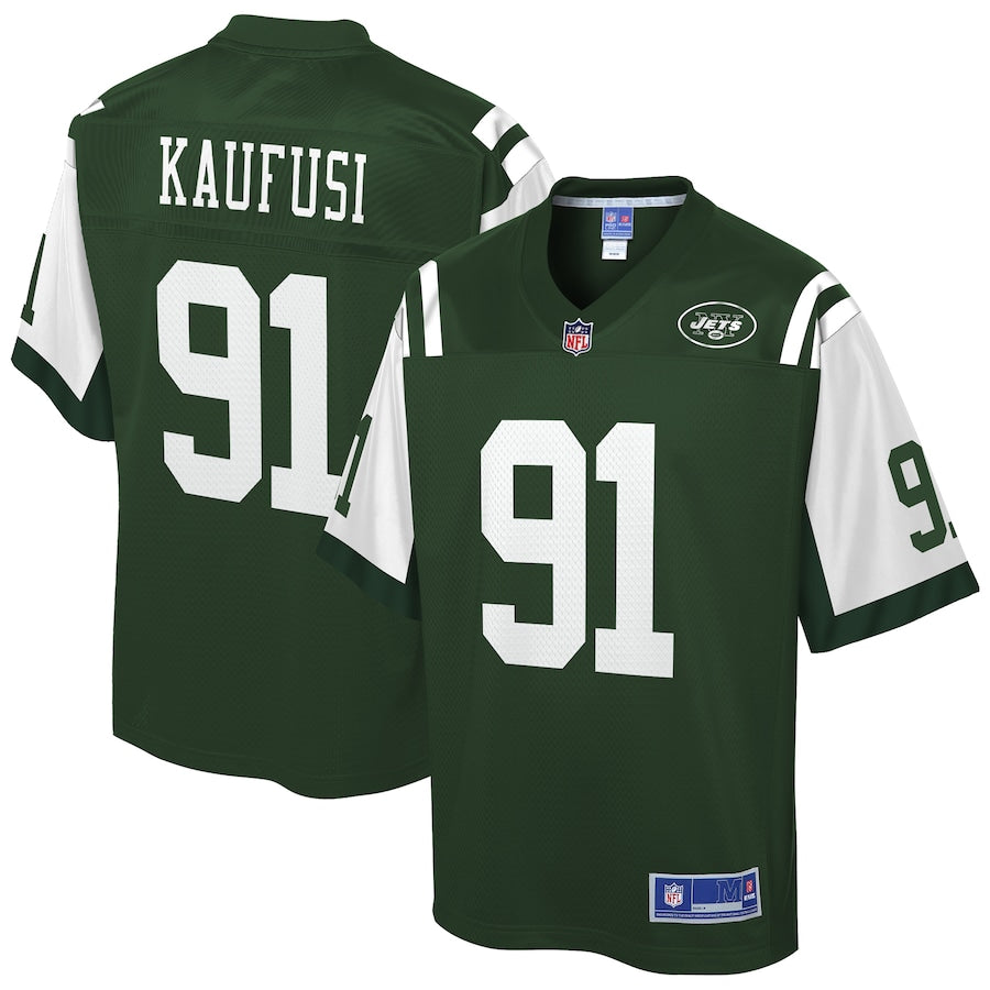 New York Jets Bronson Kaufusi Gotham 209 NFL jersey front view