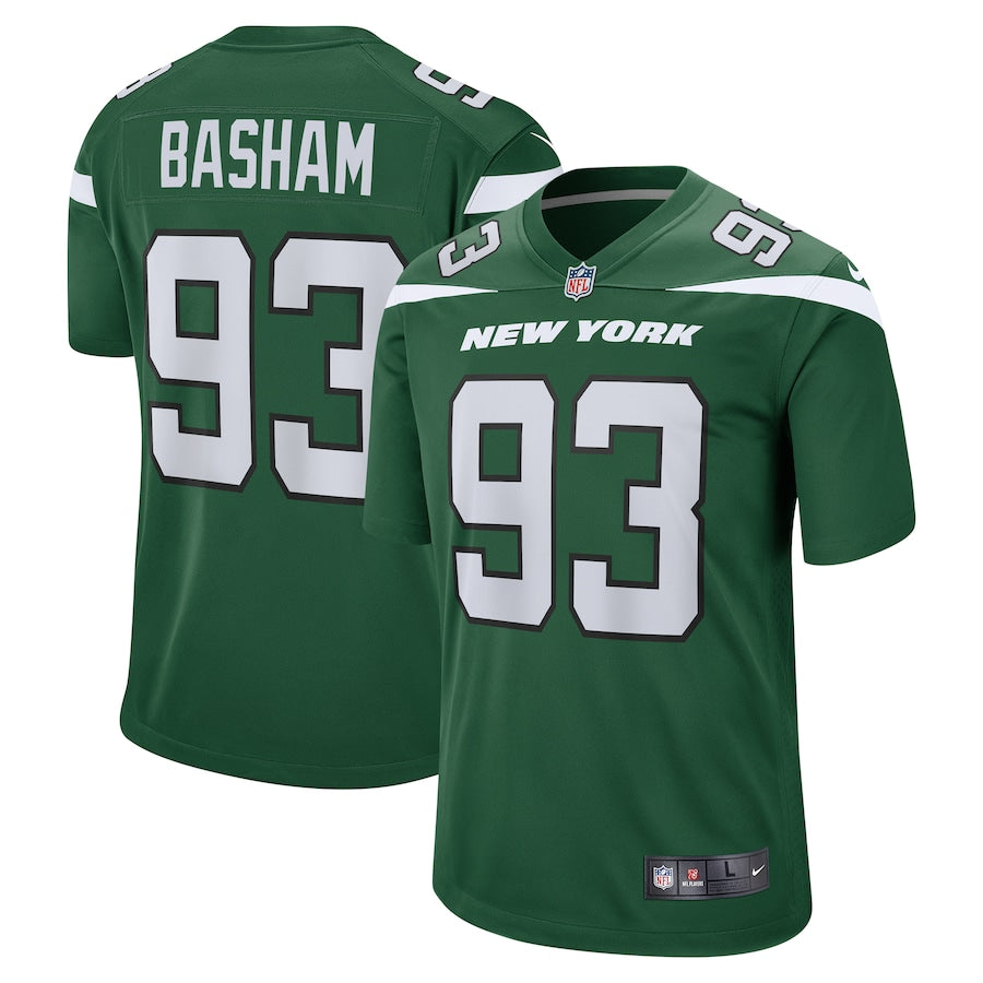 New York Jets Tarell Basham Gotham 158 NFL jersey front view